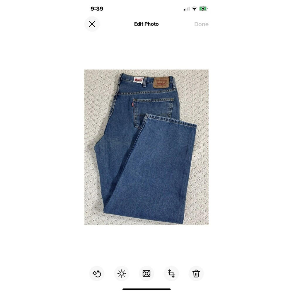 NEW Men’s Levi's 550 Relaxed Fit Jeans 46 x 32 Big & Tall Loose Through Thighs